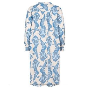 Masai Copenhagen Shirt Dress Relaxed Oversized Natmas Cotton Quiet Harbor Bird